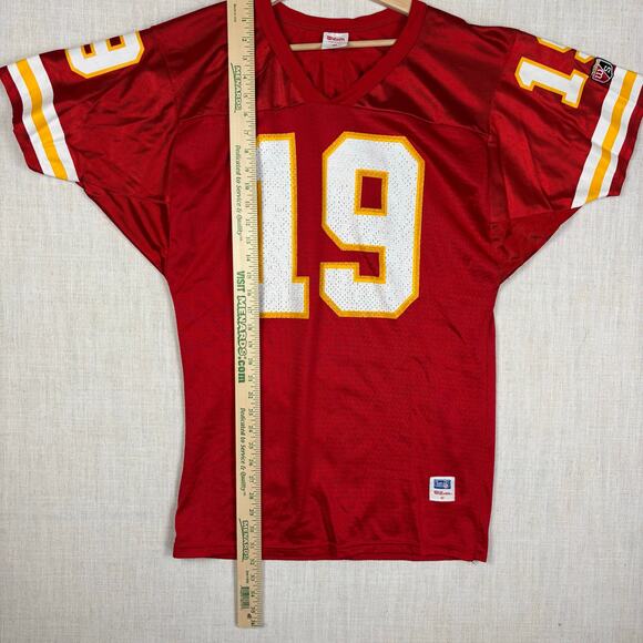 Vintage Joe Montana Kansas City Chiefs Wilson NFL #19 Medium Football Jersey - Picture 8 of 8